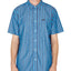 Obey Langton Short-sleeve Striped Regular Fit Shirt Sky Blue Multi