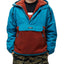 Obey Splits Sherpa Anorak Jacket Pure Teal Multi
