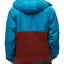 Obey Splits Sherpa Anorak Jacket Pure Teal Multi