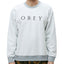 Obey Trophy Reversed-fleece Sweatshirt Heather Gray