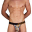 Obviously Orange Geometric Low-Rise Bikini Brief