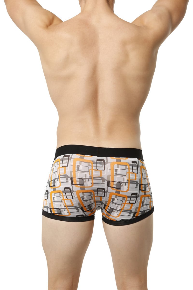 Obviously Orange Geometric Low-Rise Boxer Brief