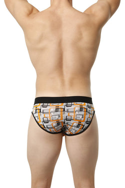 Obviously Orange Geometric Low-Rise Brief thumbnail 2