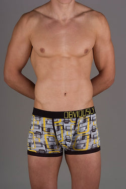 Obviously Yellow Geometric Low-Rise Boxer Brief thumbnail 1