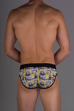 Obviously Yellow Geometric Low-Rise Brief thumbnail 3