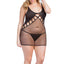 Oh La La Cheri Black Fishnet Babydoll & G-String Set