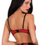 Oh La La Cheri Red/Black Lace Molded Cup Bra