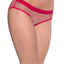 Oh La La Cheri Red Open Back Fishnet Panty
