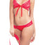 Oh La La Cheri Red Soft Lace Tie Bra/Panty/Mask Set