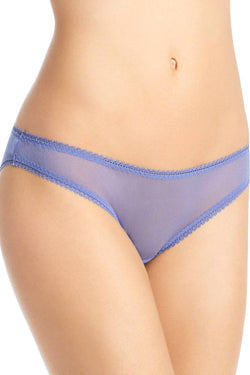 OnGossamer Bleached Denim Hip Mesh Bikini Brief thumbnail 1