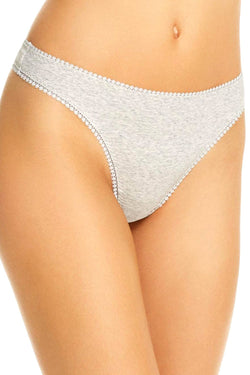 OnGossamer Heather Grey Cabana Cotton Hip G Thong thumbnail 1
