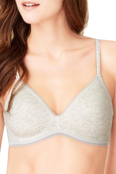 OnGossamer Heather Grey Cabana Cotton Modal Wirefree Lounge Bra