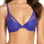 OnGossamer Lapis Racy Lace Underwire Demi Bra