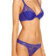 OnGossamer Lapis Racy Lace Underwire Demi Bra