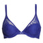 OnGossamer Lapis Racy Lace Underwire Demi Bra