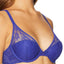 OnGossamer Lapis Racy Lace Underwire Demi Bra