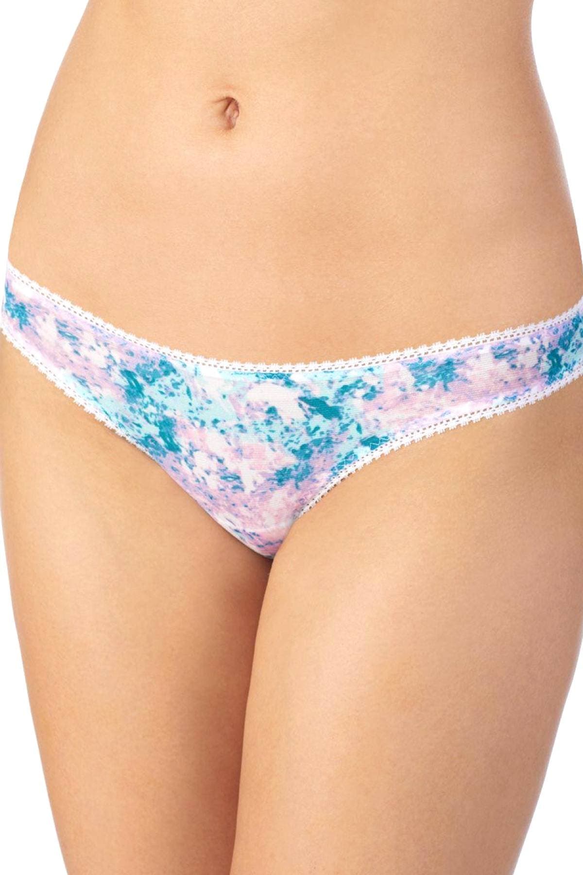 OnGossamer Marble Skies Printed Mesh Hip Bikini