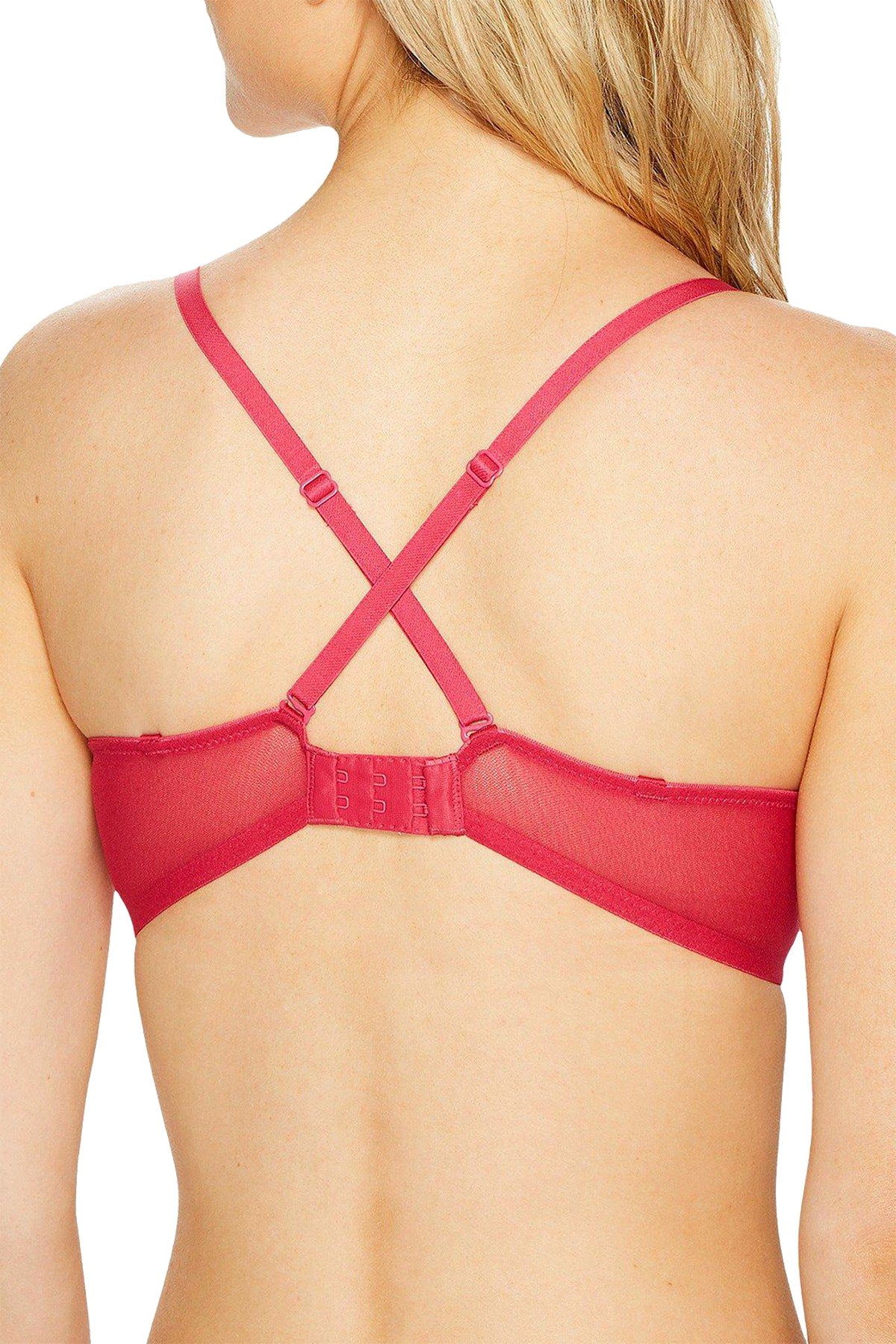 OnGossamer Rouge-Red Mesh Convertible T-Shirt Bra