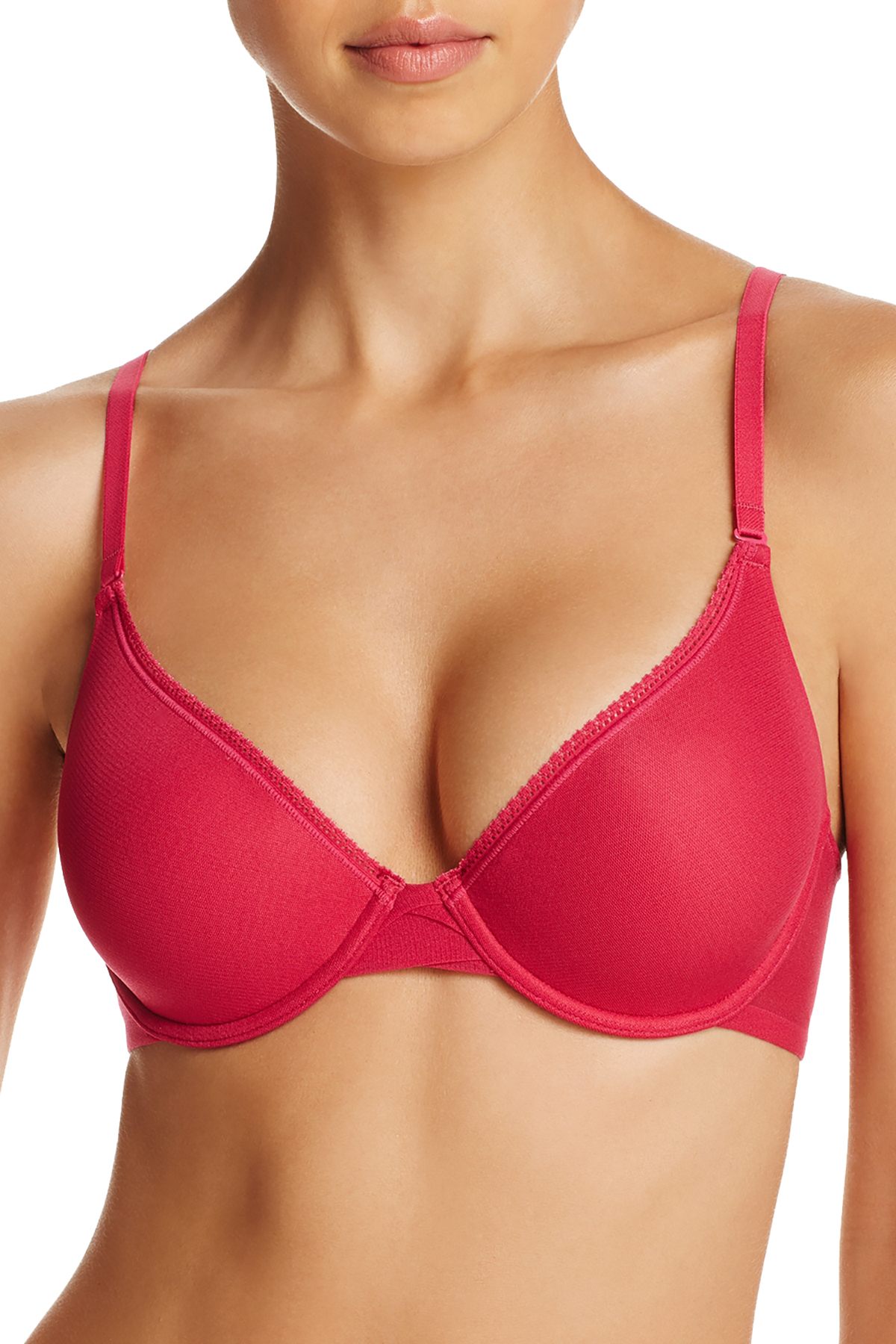 OnGossamer Rouge-Red Mesh Convertible T-Shirt Bra