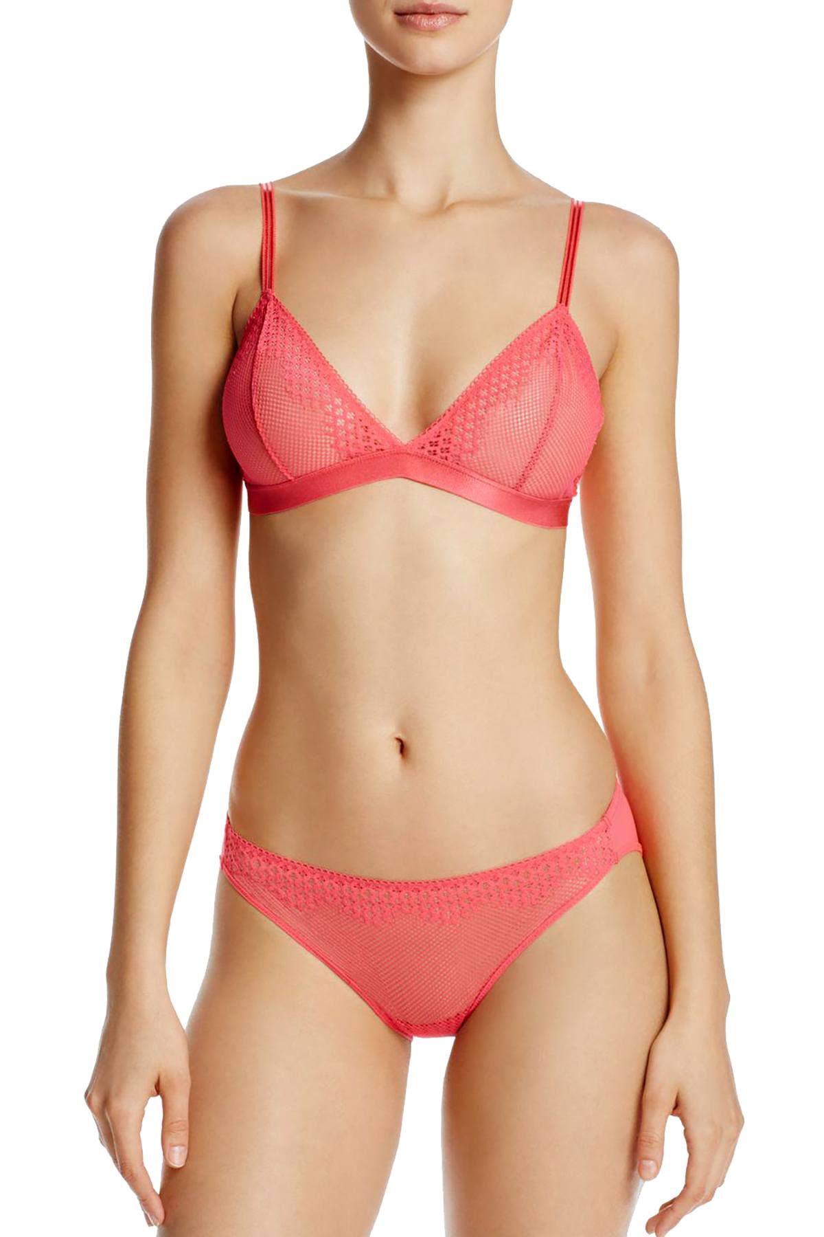 OnGossamer Vermillion-Pink Show Off Bralette