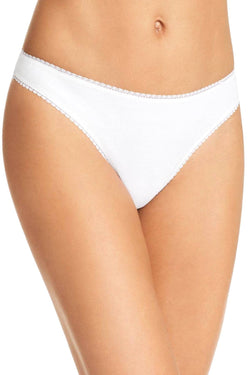 OnGossamer White Cabana Cotton/Modal Hip G Thong thumbnail 1