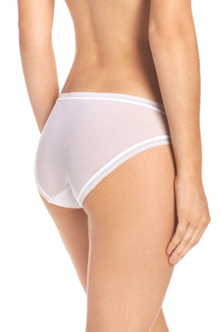 OnGossamer White Cotton Mesh Bikini Brief thumbnail 3