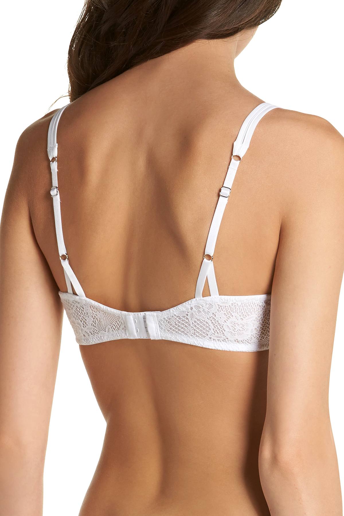 OnGossamer White Racy Lace Underwire Demi Bra
