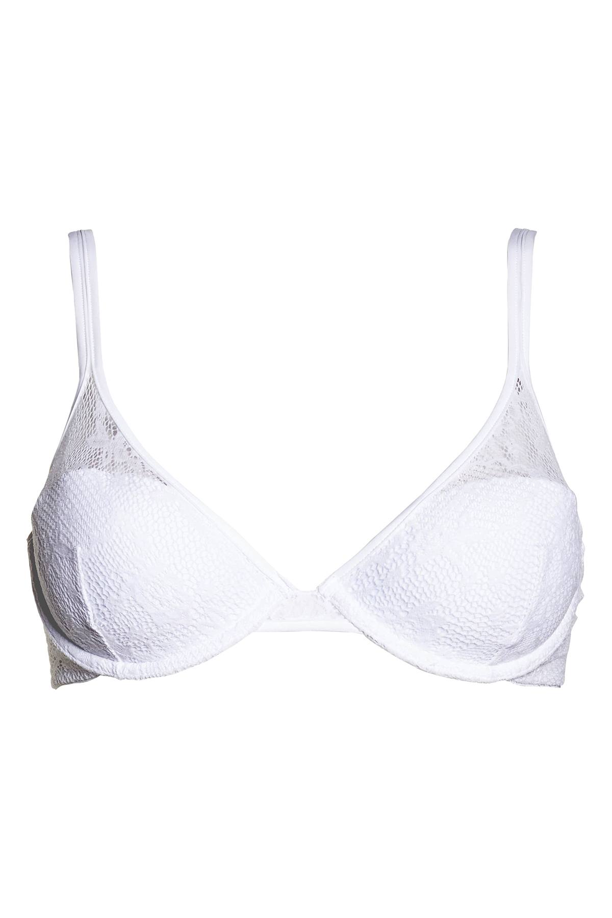 OnGossamer White Racy Lace Underwire Demi Bra