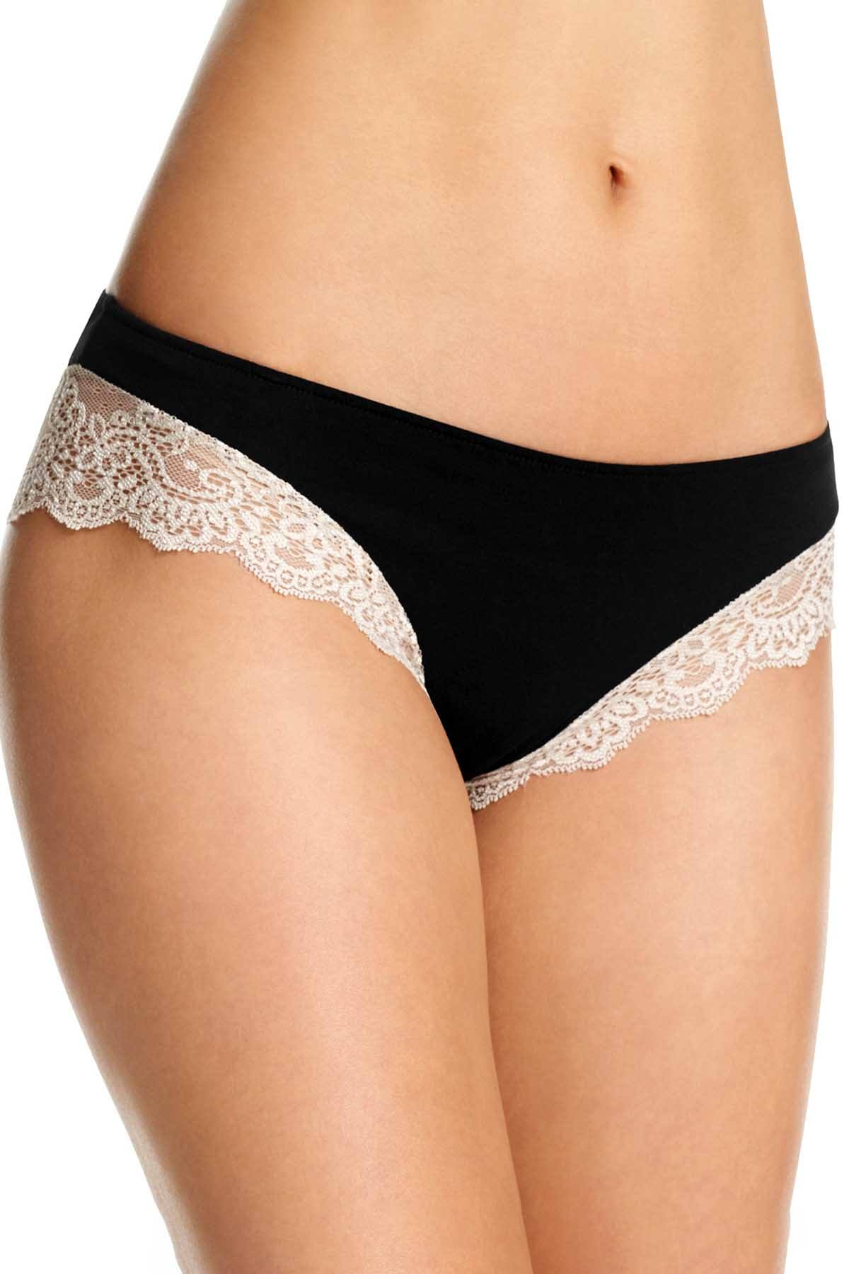 Only Hearts Black/Vintage So Fine Lace Trim Hipster