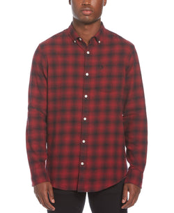 Original Penguin Buffalo Plaid Woven Shirt Rhubarb thumbnail 1