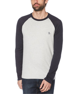 Original Penguin Colorblocked Jacquard T-shirt Light Grey Melange thumbnail 1