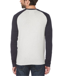 Original Penguin Colorblocked Jacquard T-shirt Light Grey Melange thumbnail 2