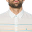 Original Penguin Cotton-blend Color-blocked Engineered Stripe Slim Fit Button-down Shirt Ballad Blue