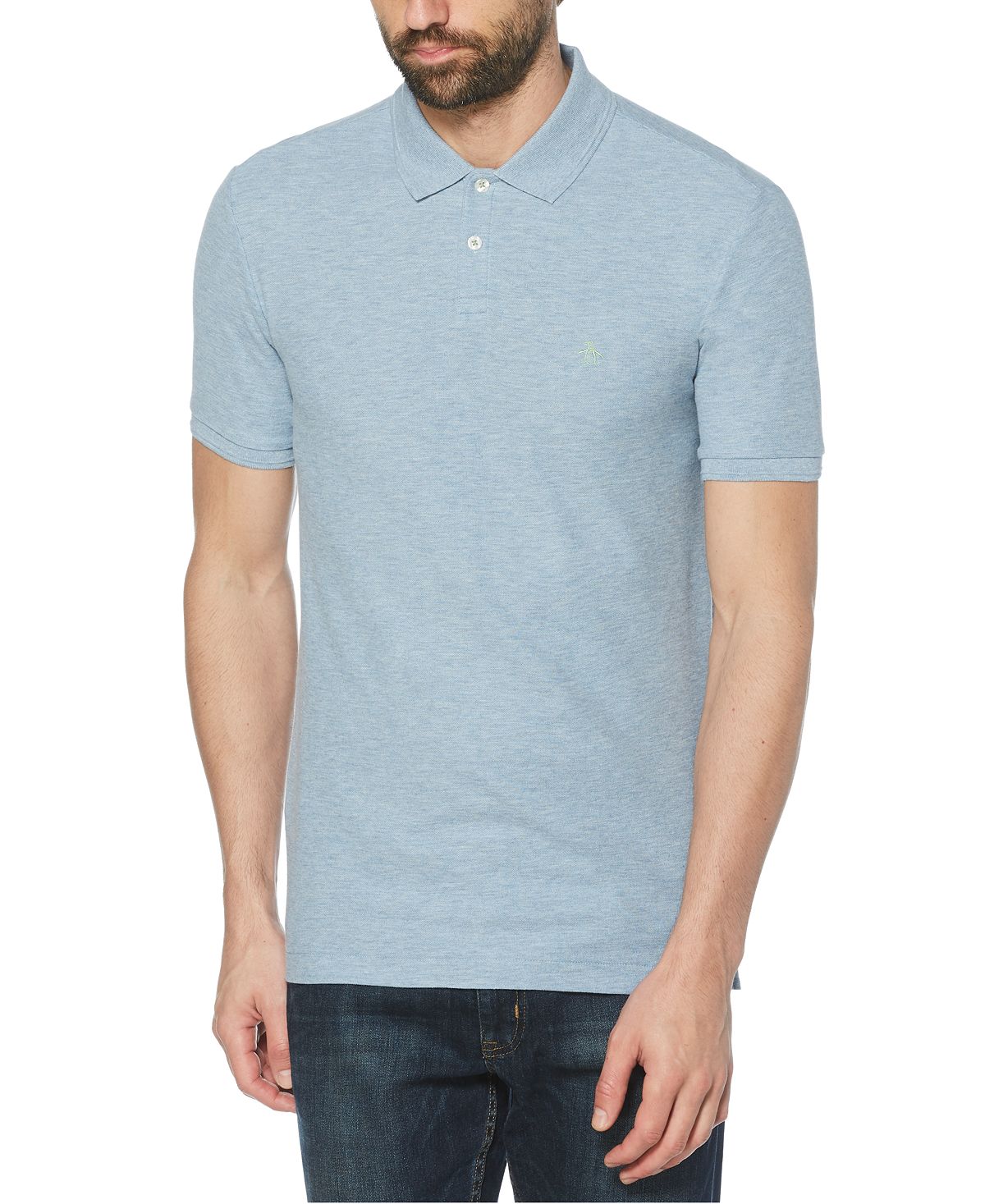 Original Penguin Daddy Solid Polo Shirt Faded Denim
