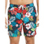 Original Penguin Floral Print Twill Swim Trunks Dark Sapphire