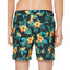 Original Penguin Floral-print Swim Shorts Dark Sapphire