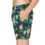 Original Penguin Floral-print Swim Shorts Dark Sapphire