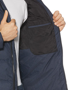 Original Penguin Heathered Slim Fit Puffer Jacket Dark Sapphire thumbnail 3
