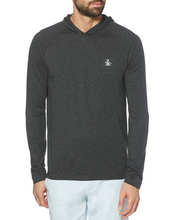 Original Penguin Knit Hoodie Dark Charcoal Heather thumbnail 1