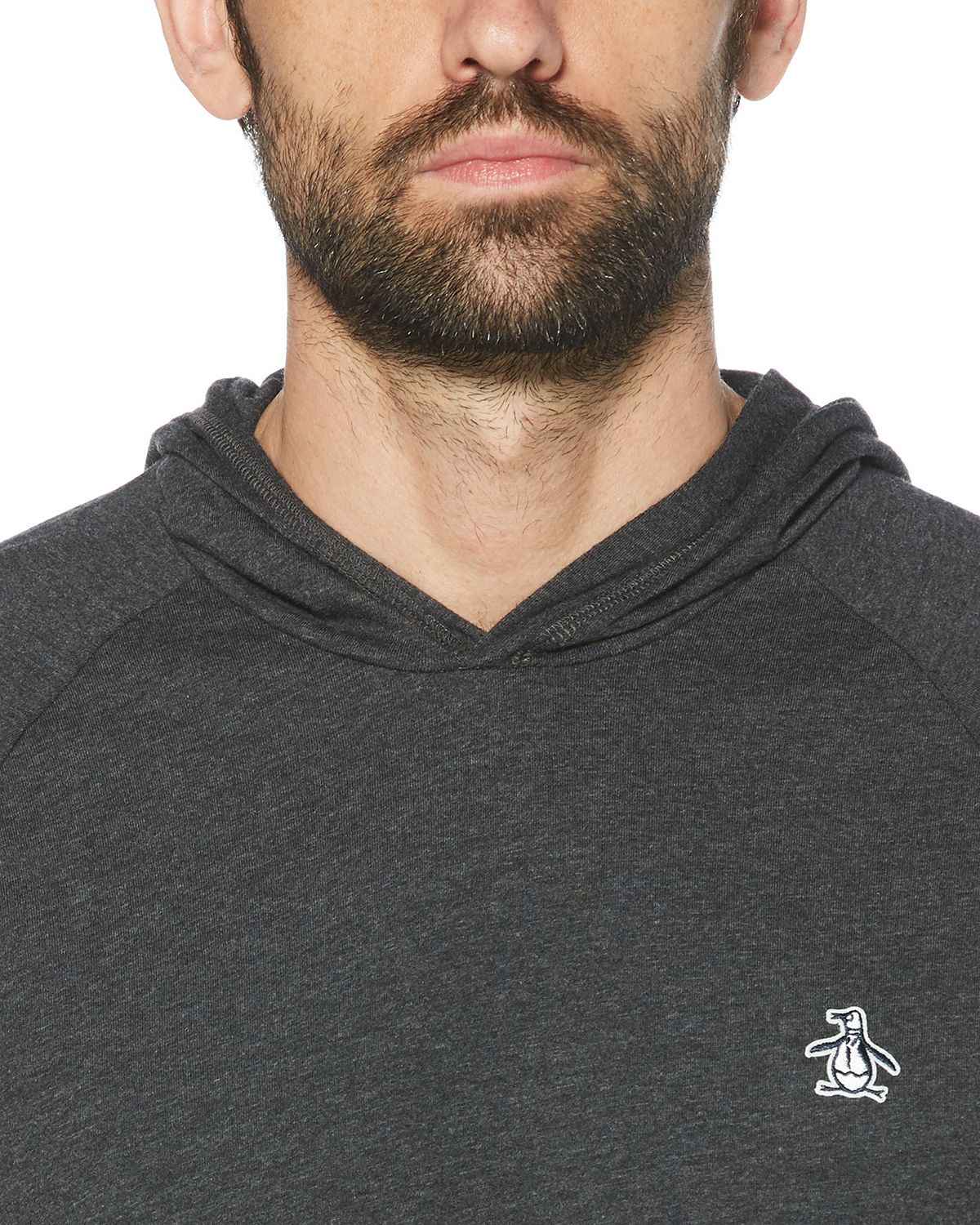 Original Penguin Knit Hoodie Dark Charcoal Heather