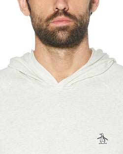 Original Penguin Knit Hoodie Light Gray Melange thumbnail 2