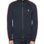 Original Penguin Logo Embroidered Stripe Trimmed Track Jacket Dark Sapphire