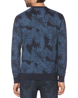 Original Penguin Palm Graphic Logo Sweatshirt Dark Sapphire thumbnail 2