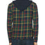 Original Penguin Plaid Flannel Hooded Regular Fit Shirt Dark Sapphire