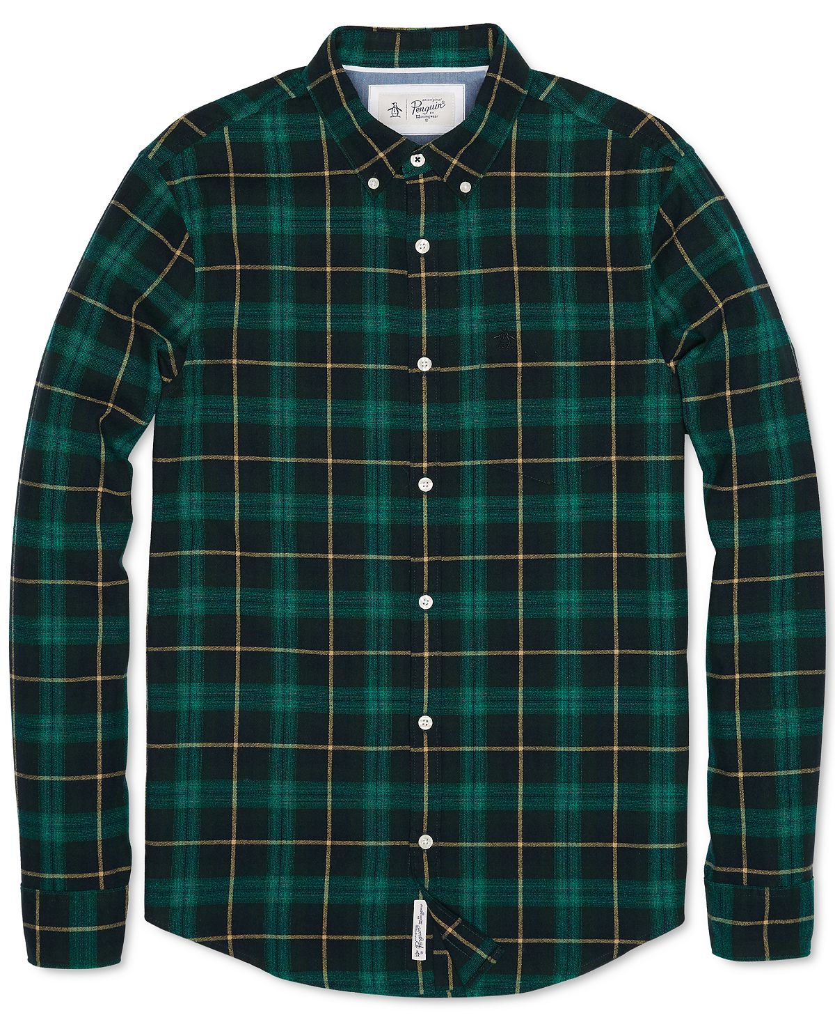 Original Penguin Plaid Shirt Dark Sapphire
