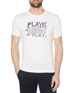 Original Penguin Playas Gonna Play Graphic Tee Bright White thumbnail 1