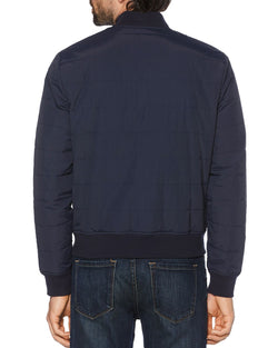 Original Penguin Quilted Bomber Jacket Dark Sapphire thumbnail 3
