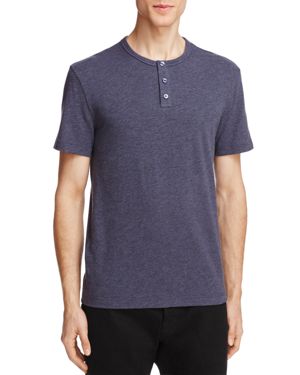Original Penguin Short Sleeve Bing Henley Slim Shirt - Men's dark sapphire
