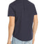 Original Penguin Short-sleeve Embroidered Star Regular Fit Button-down Shirt Dark Sapphire