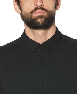 Original Penguin Slim-fit Button-front Shirt True Black thumbnail 3